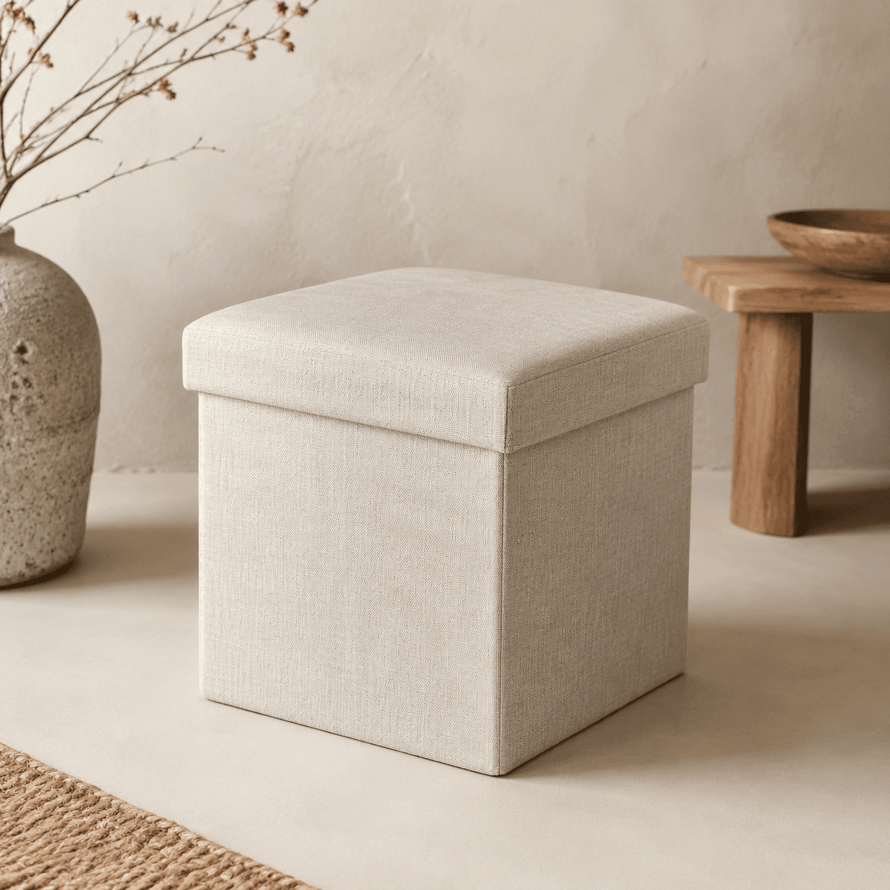 Foldable Storage Ottoman