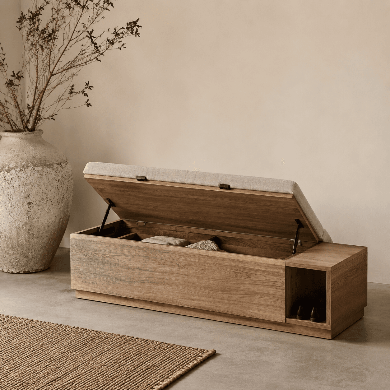 Storage Bench with Cushion